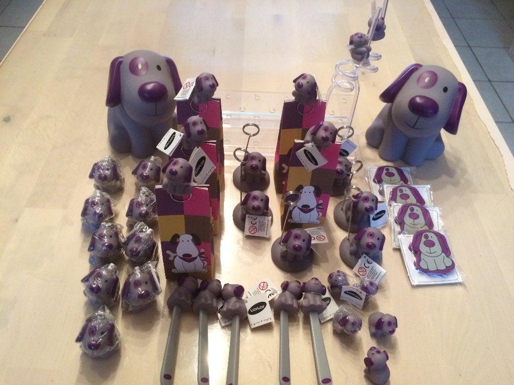 Hondje Billy paars van BB collectie UITVERKOOP, Ophalen of Verzenden, Nieuw, Kraamcadeau