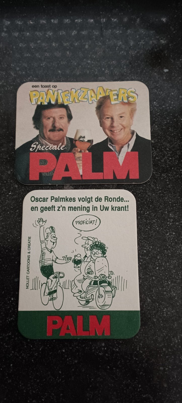 2 oude bierviltjes Palm Steenhuffel, Verzamelen, Biermerken, Ophalen of Verzenden, Palm