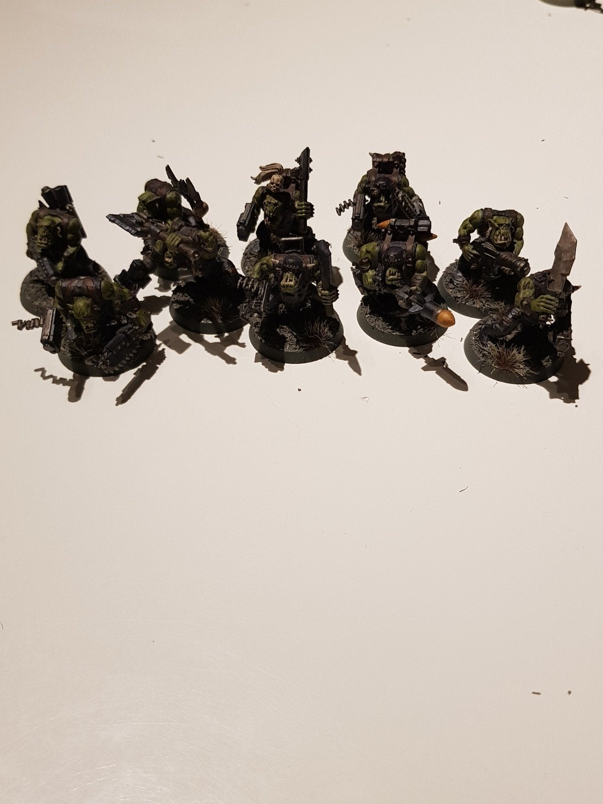 WH40K ORCS : 10 Boyz (1 Nob et 9 Boyz), peints, Hobby & Loisirs créatifs, Wargaming, Comme neuf, Warhammer 40000, Peint, Enlèvement ou Envoi