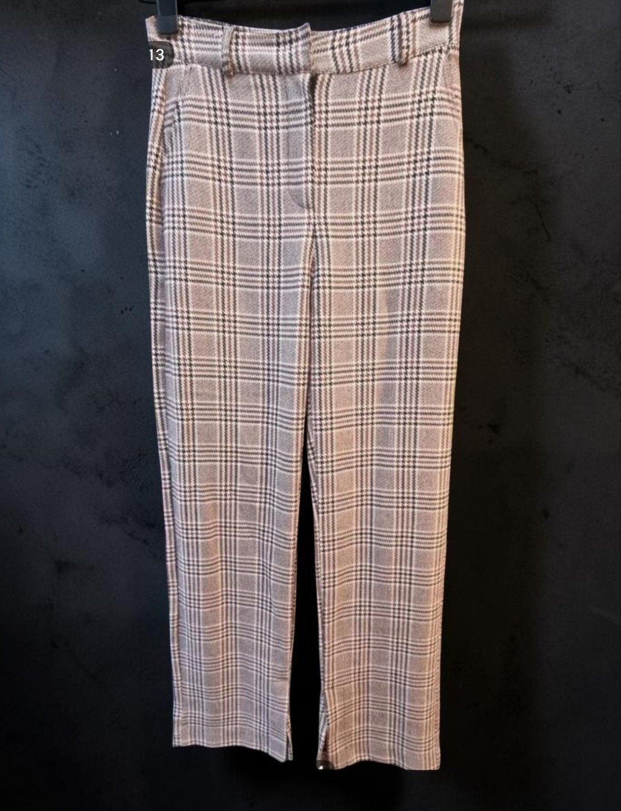 COSTES Basic geruite Broek Maat S - Zo goed als nieuw✨️✨️, Costes Basic, Bruin, Ophalen of Verzenden, Zo goed als nieuw