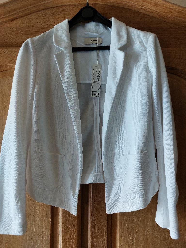 Blazer blanc ESPRIT neuf taille Eur 40, Neuf, Taille 38/40 (M), Enlèvement, Blanc