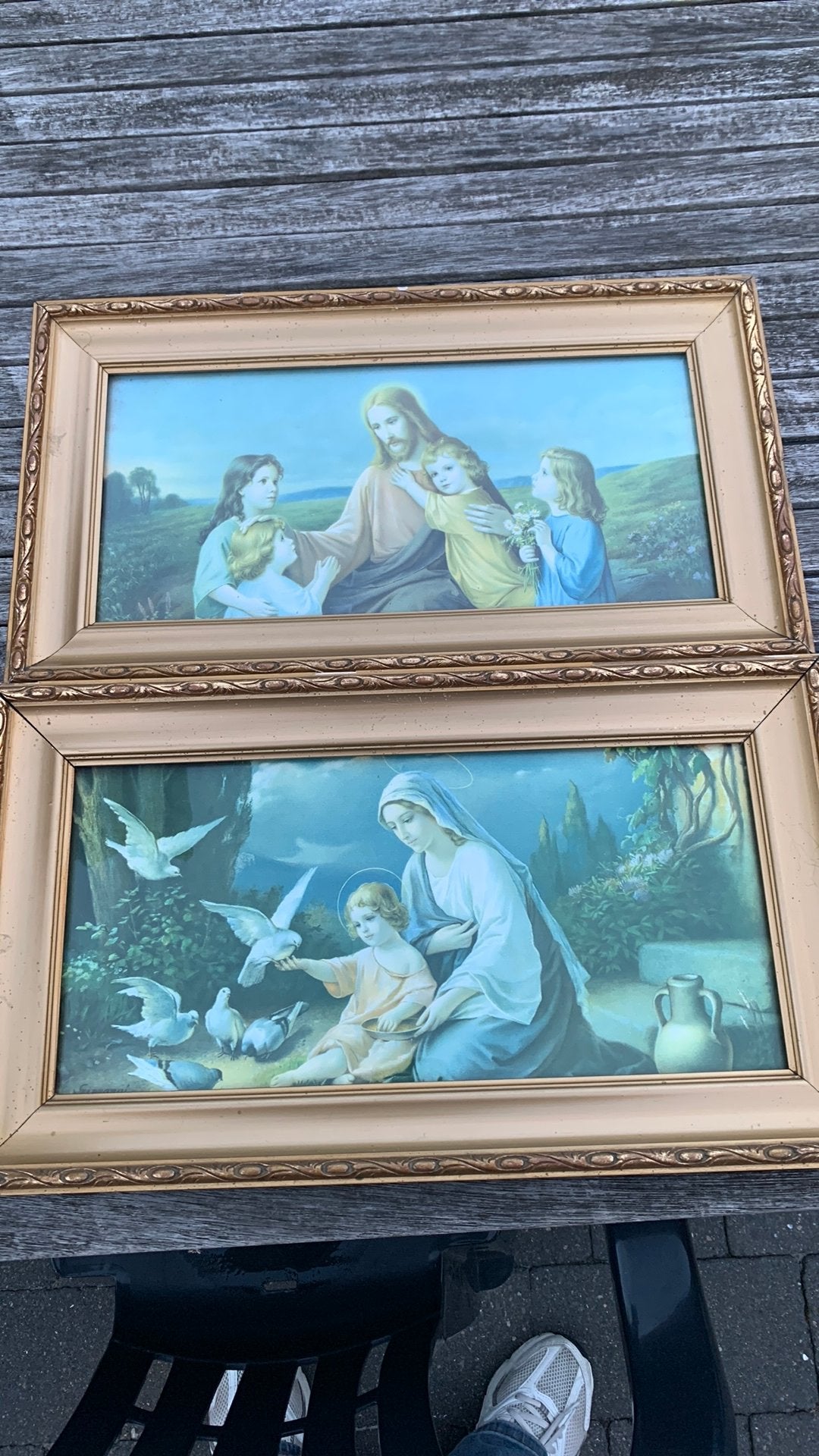 2 oude religieuze kaders, Antiek en Kunst, Ophalen