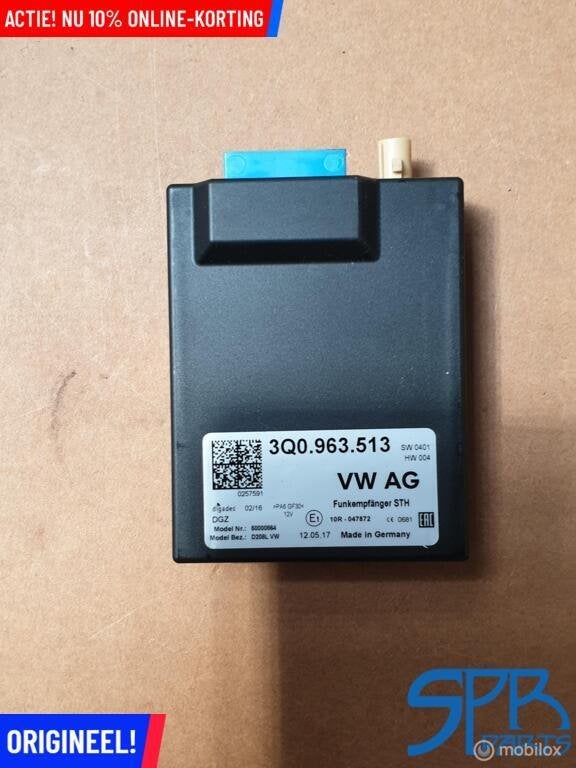 3Q0963513 Standkachelmodule VW Golf Arteon Sportsvan Touran, Gebruikt, Volkswagen, Ophalen of Verzenden, Volkswagen