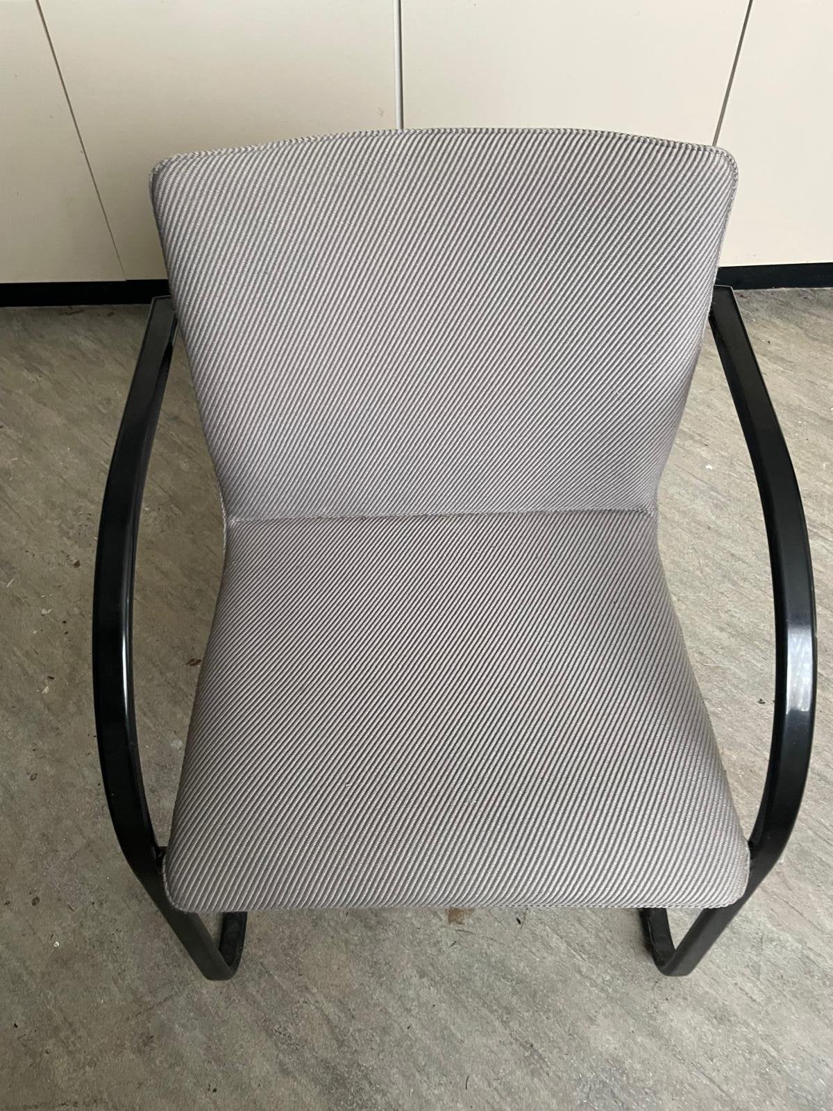 Grijze, stoffen bureaustoel, Ophalen, Gebruikt, Vintage, Eén