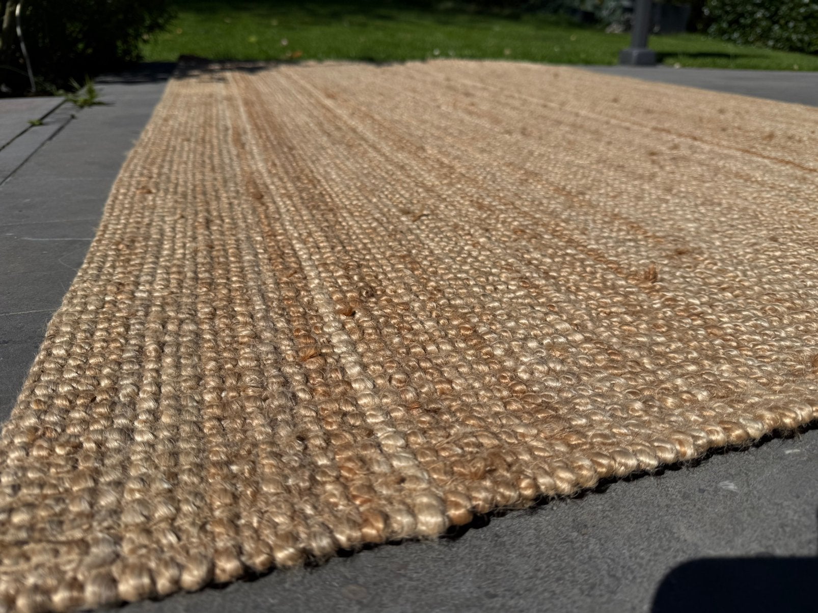 Tapis 160x230 en fibre de jute naturel et résistant, 200 cm ou plus, Beige, 150 à 200 cm, Enlèvement