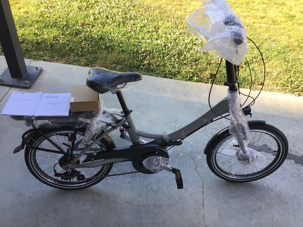 Electrische vouwfiets, Fietsen en Brommers, Fietsen | Vouwfietsen, Ophalen, 20 inch of meer, Velgrem, Versnellingen