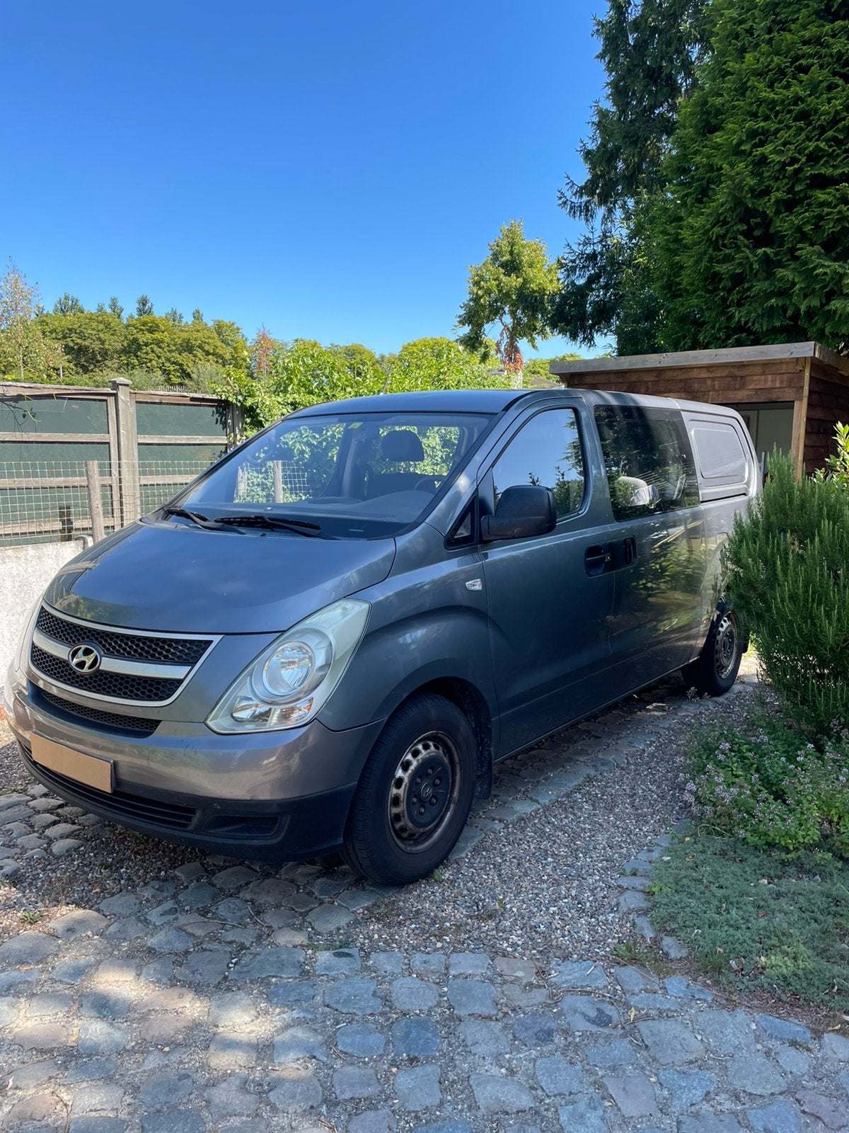 Huyndai H1 - 2011 - lichte vracht - 2.5 TD- euro 5, Auto's, Bestelwagens en Lichte vracht, Euro 5, Stof, ABS, Zilver of Grijs