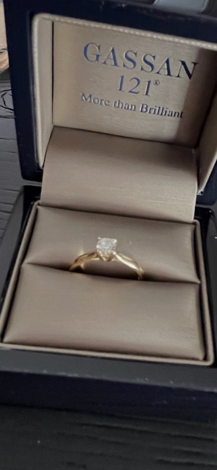 Gassan gouden/diamanten ring. Inc echtheid/classificatie, Handtassen en Accessoires, Ringen, Ophalen of Verzenden, Zo goed als nieuw