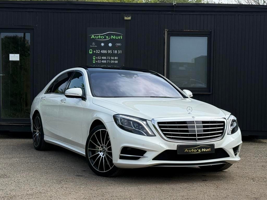 Mercedes-benz s350d long amg full option 2017, Automaat, Euro 6, Wit, Leder