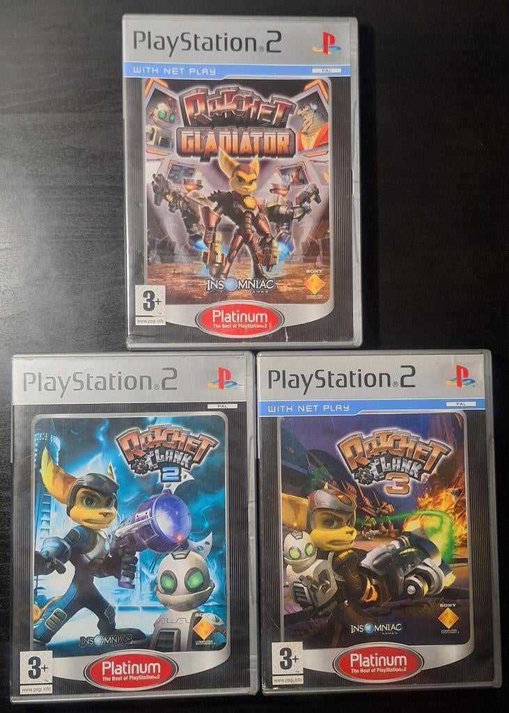 PS2 Pack Ratchet & Clank (3 jeux) : RC 2 & 3 + Gladiator, Consoles de jeu & Jeux vidéo, Jeux | Sony PlayStation 2, Enlèvement ou Envoi