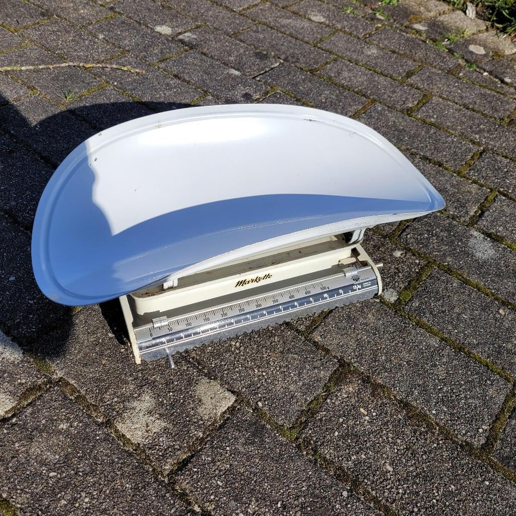 Baby weegschaal jaren '60, Kinderen en Baby's, Ophalen, Gebruikt