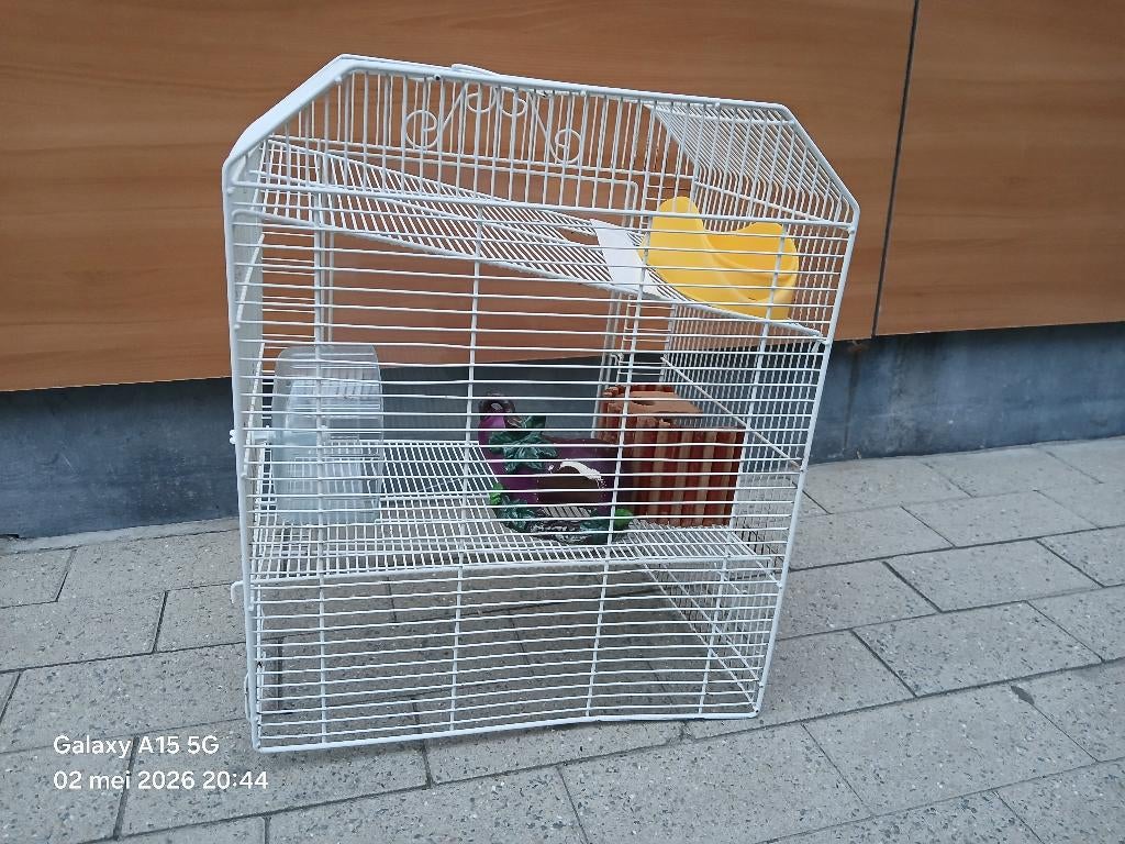Vogelhuisje met toebehoren, Tuin en Terras, Vogelhuisjes en Vogelbaden, Ophalen, Gebruikt