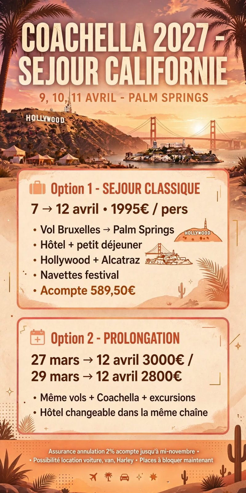 Sejour Coachella, Tickets & Billets