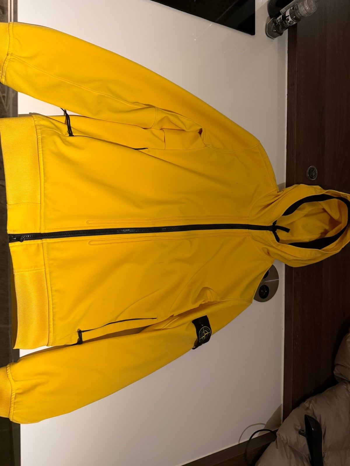 Stone island jas, Ophalen, Maat 48/50 (M), Geel