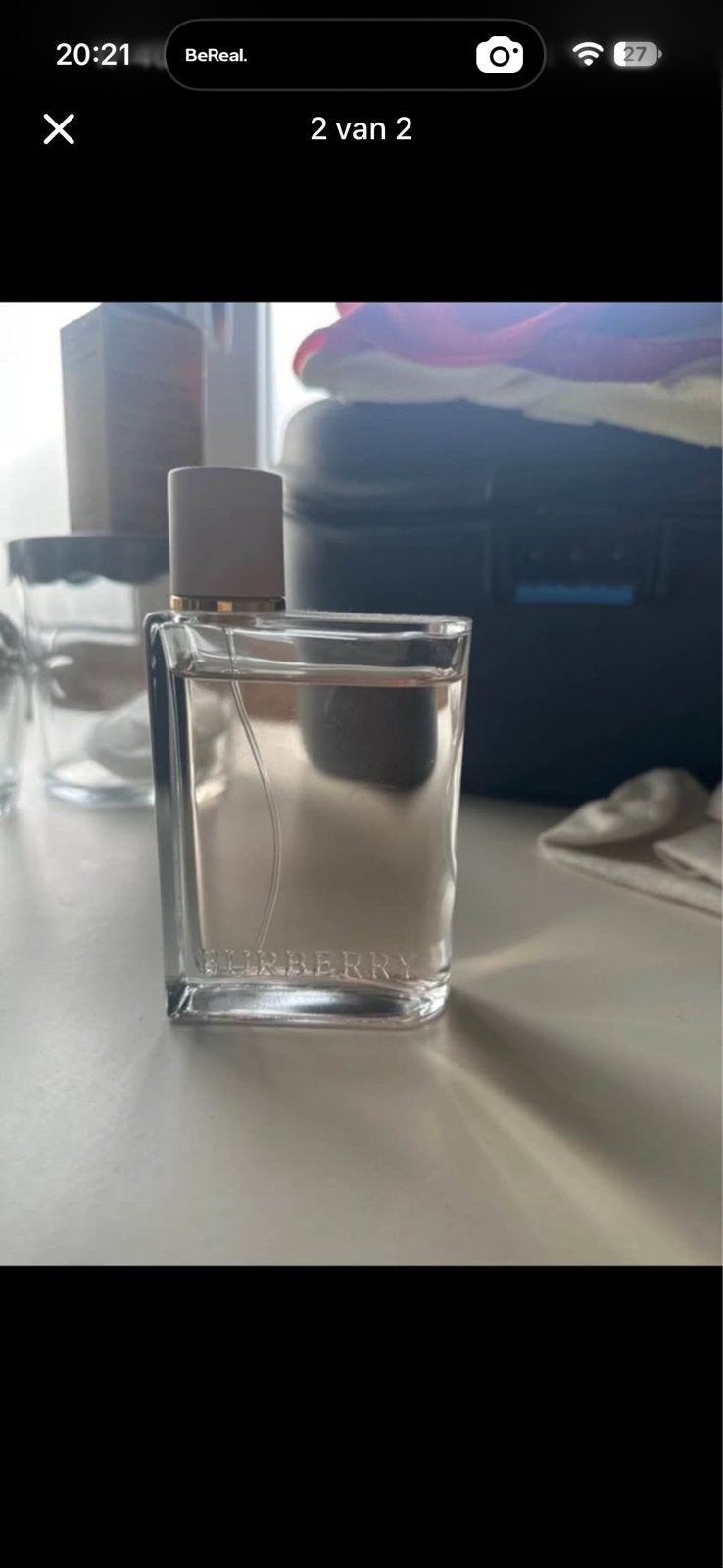 Burberry parfum, Ophalen, Gebruikt
