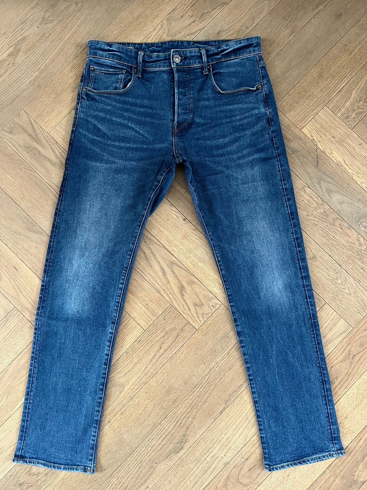 G- star RAW 3301 STRAIGHT broek jeans W33 L32 Z.G.A.N., Ophalen of Verzenden, Zo goed als nieuw, W33 - W34 (confectie 48/50)