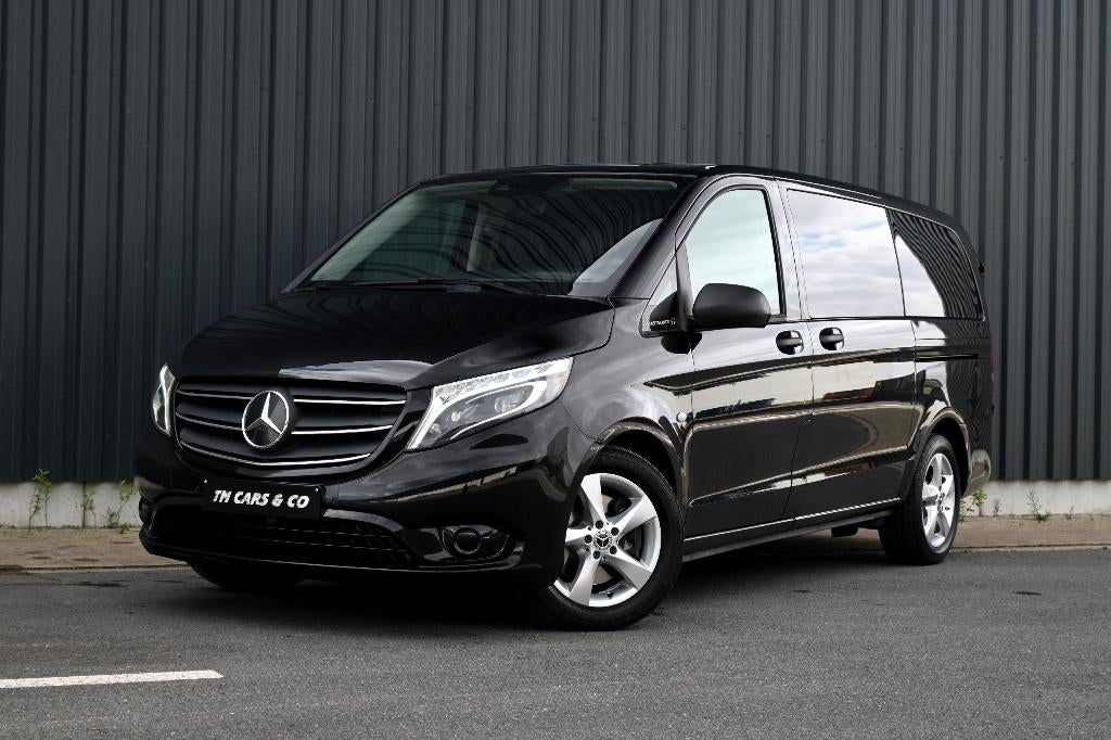 Mercedes Vito 119 Tourer Automaat, 6zit LED, Leder, Cam BTW, Autos, Cuir, Achat, Euro 6, Noir