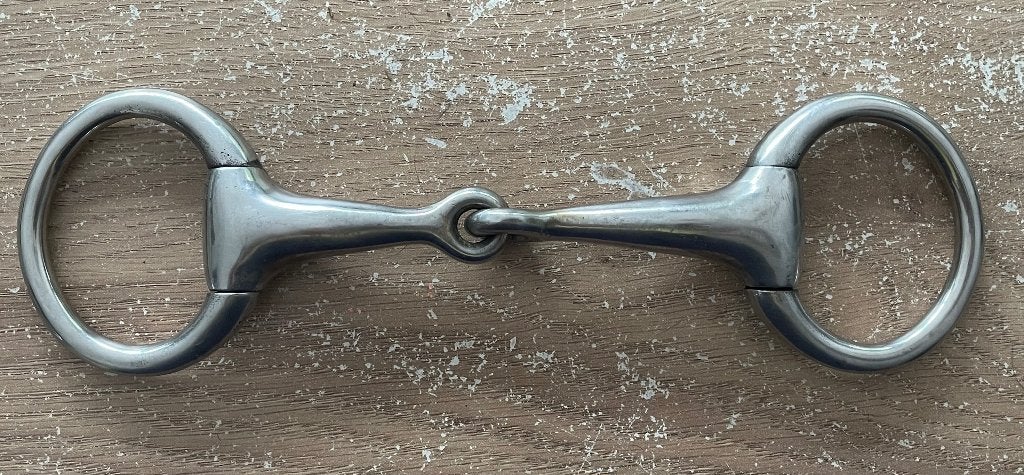 Enkelgebroken bit 14cm, Dieren en Toebehoren, Ophalen, Gebruikt, Zilver, Pony
