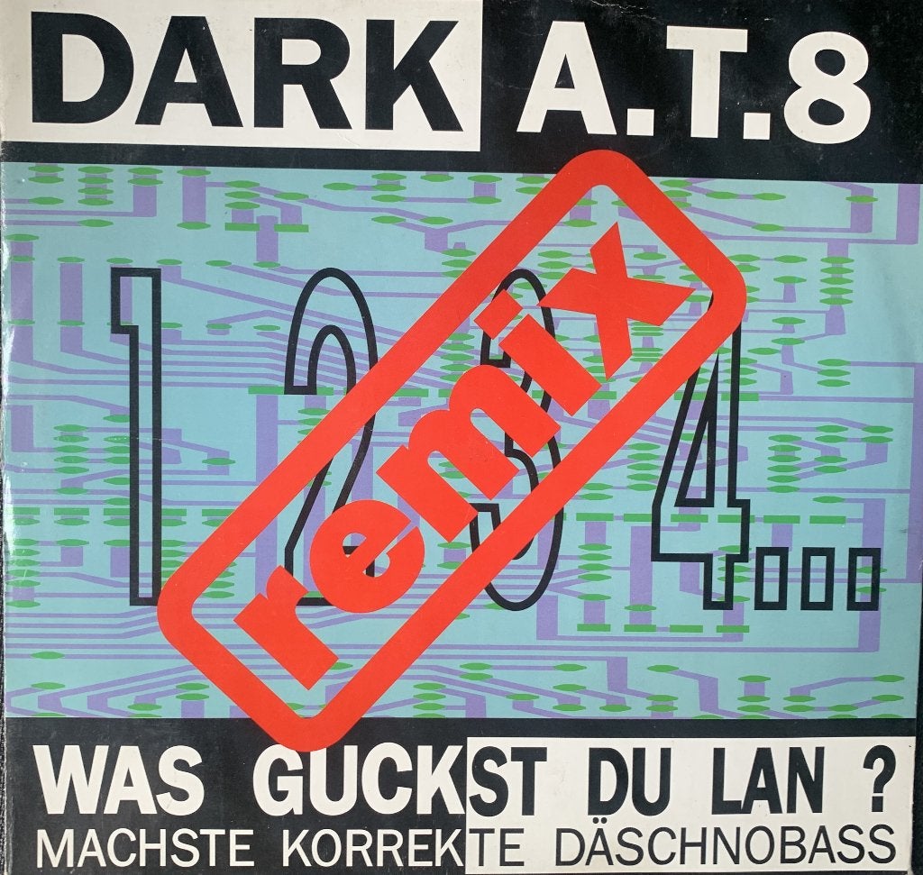 Dark A.T.8 – Was Guckst Du Lan? (Remixes), CD & DVD, Vinyles | Dance & House, Enlèvement ou Envoi, Hardcore