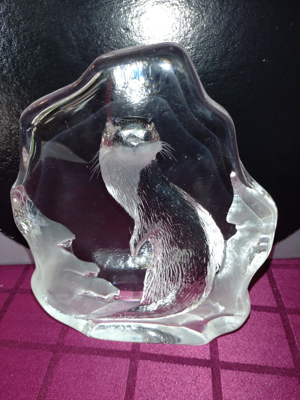 Glassculptuur Mats Jonasson Otter, Ophalen