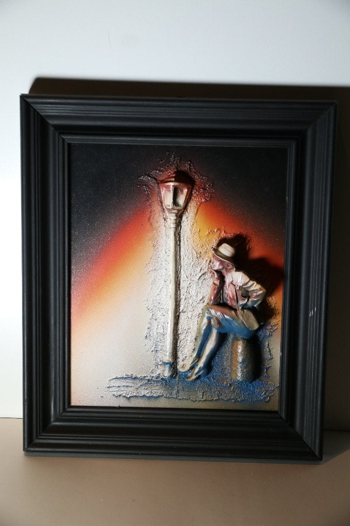 Wanddecoratie met reliëf / 3D, Huis en Inrichting, Woonaccessoires | Wanddecoraties, Ophalen, 30 cm, Meerkleurig, Zo goed als nieuw