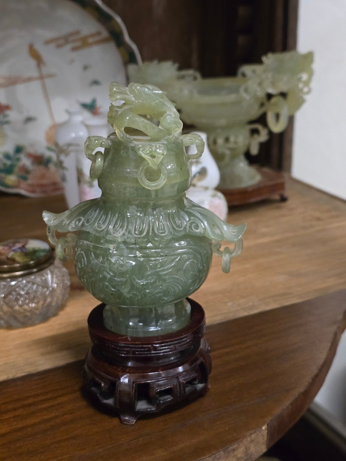 chinees jade vaasje, Antiek en Kunst, Ophalen of Verzenden