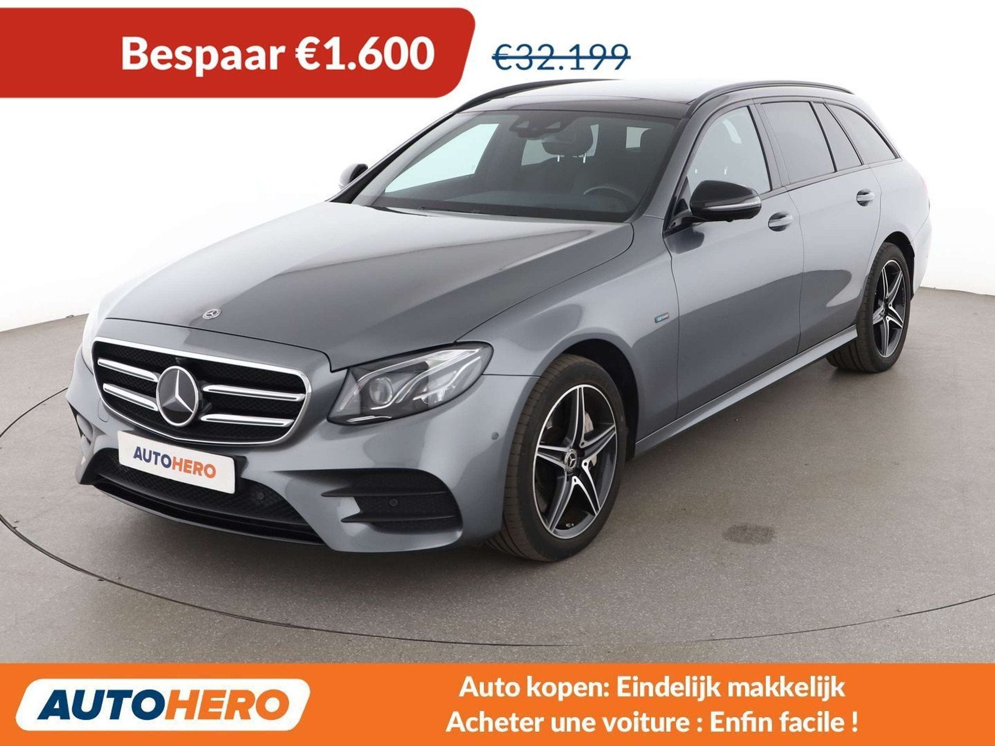 Mercedes-Benz E-Klasse 300 E 300 de T AMG Line, Autos, Mercedes-Benz, Argent ou Gris, Achat, 42 g/km, https://public.car-pass.be/vhr/57329c70-97cf-4bbc-8d41-91d7f45e7e21