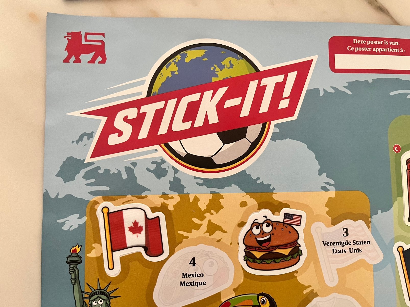 Stick-it Delhaize ruilen, Verzenden