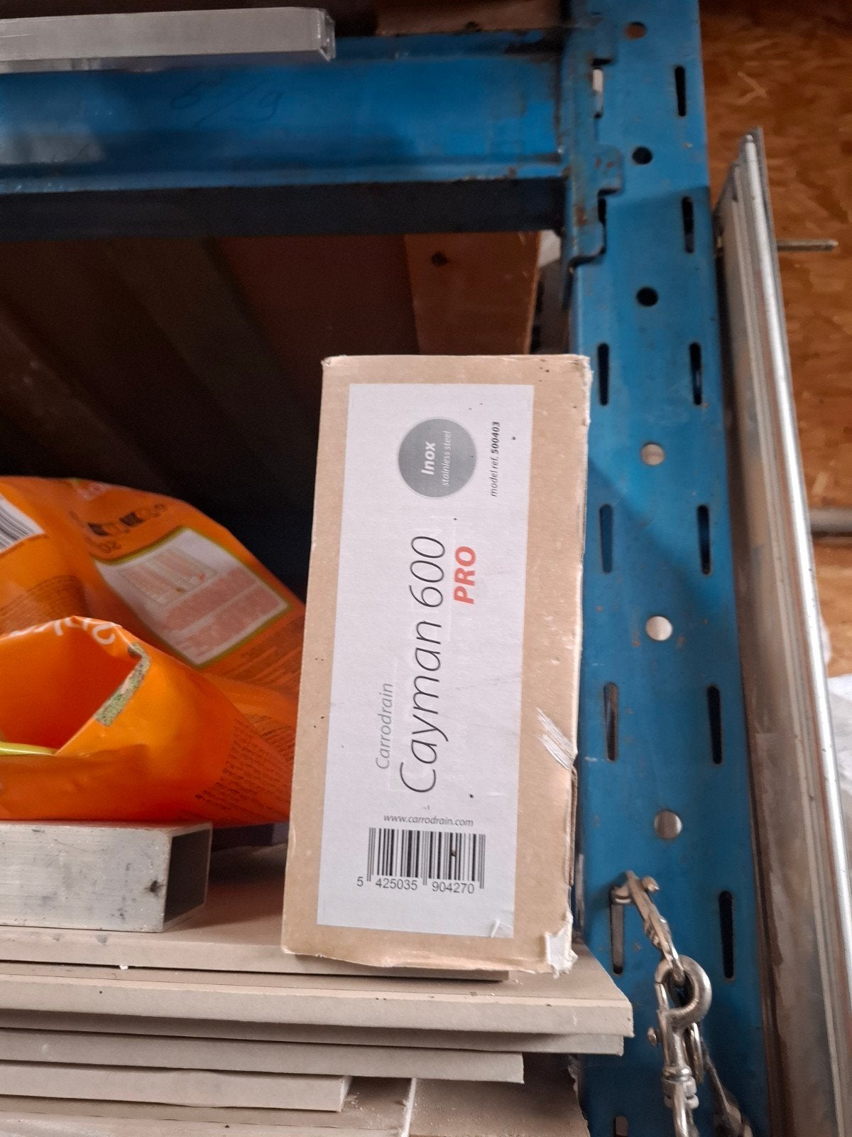 carodrain Cayman 600 pro inox, Ophalen of Verzenden, Nieuw, Inox, Douche