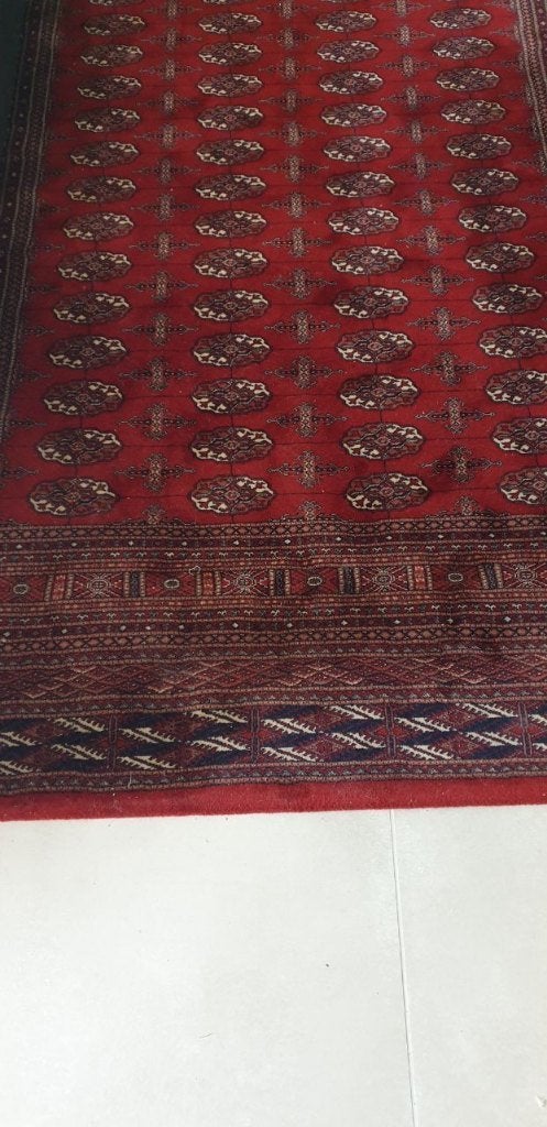 Wollen tapijt, Maison & Meubles, Ameublement | Tapis & Moquettes, Utilisé, 200 cm ou plus, 200 cm ou plus, Rectangulaire, Rouge