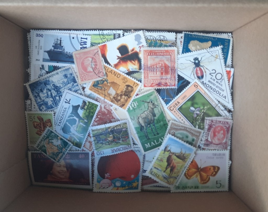 3000 VERSCHILLENDE ZEGELS(Geen dubbels), Ophalen