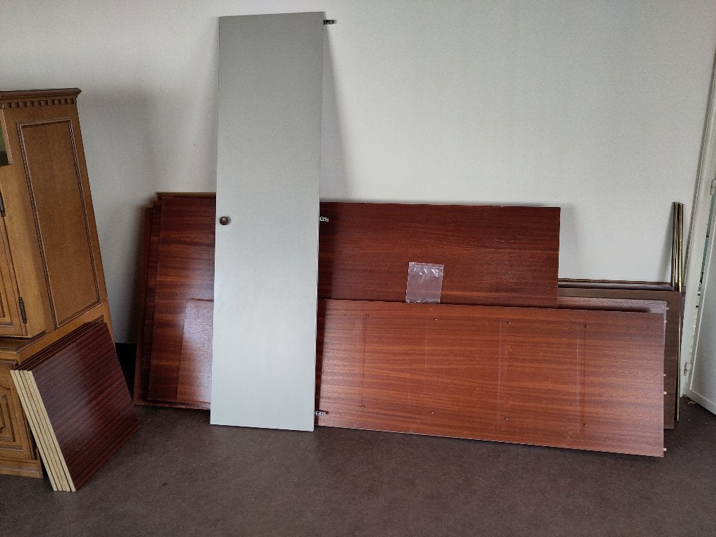 grote degelijke kleerkast - met 5 deuren, Huis en Inrichting, Kasten | Kleerkasten, Gebruikt, 200 cm of meer, 200 cm of meer, 50 tot 75 cm