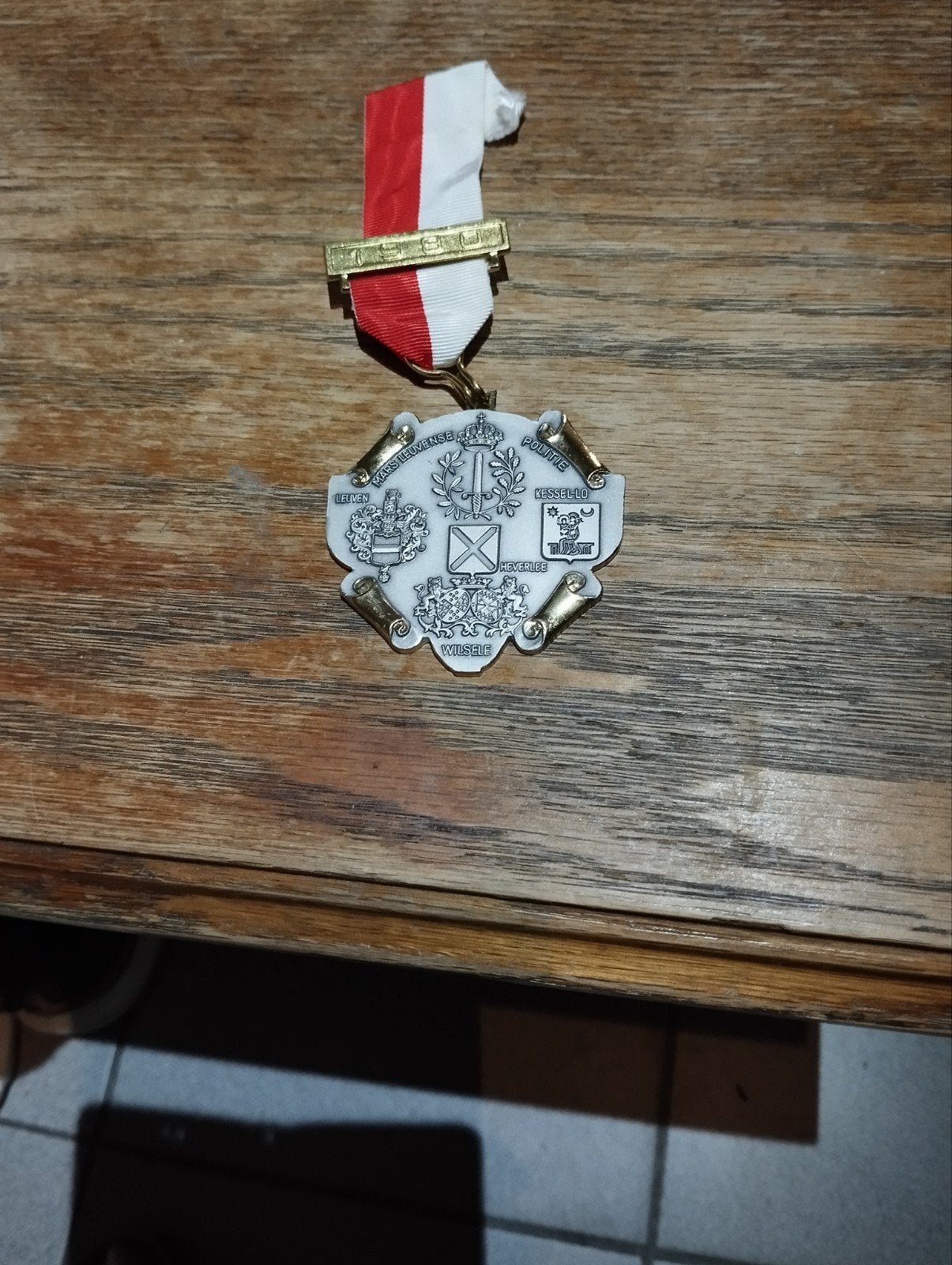 Belgische Politie Herinneringsmedaille / Sportmedaill, Postzegels en Munten, Penningen en Medailles, Ophalen