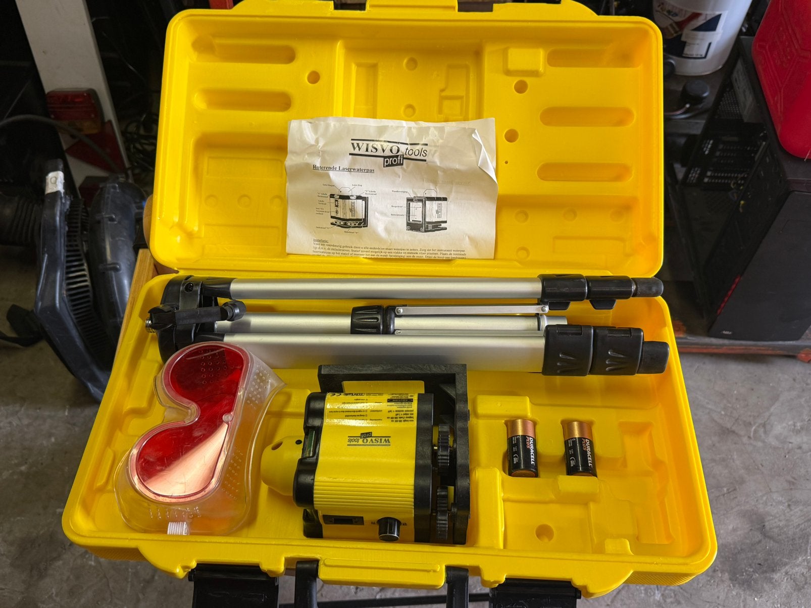 WISVO Tools Profi laserwaterpas, Bricolage & Construction, Instruments de mesure, Enlèvement, Comme neuf