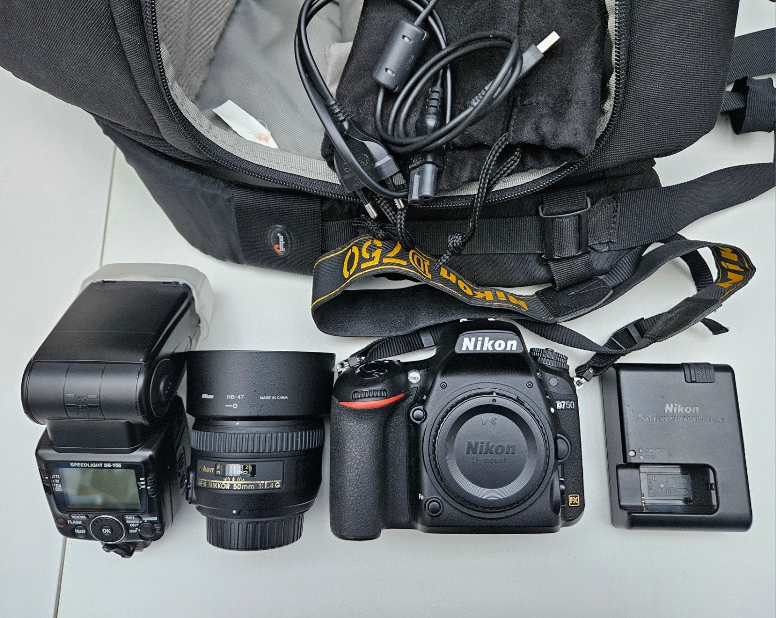 NIKON D750+AF-S 50MMF1.4 G+SB700, TV, Hi-fi & Vidéo, Enlèvement ou Envoi, Nikon