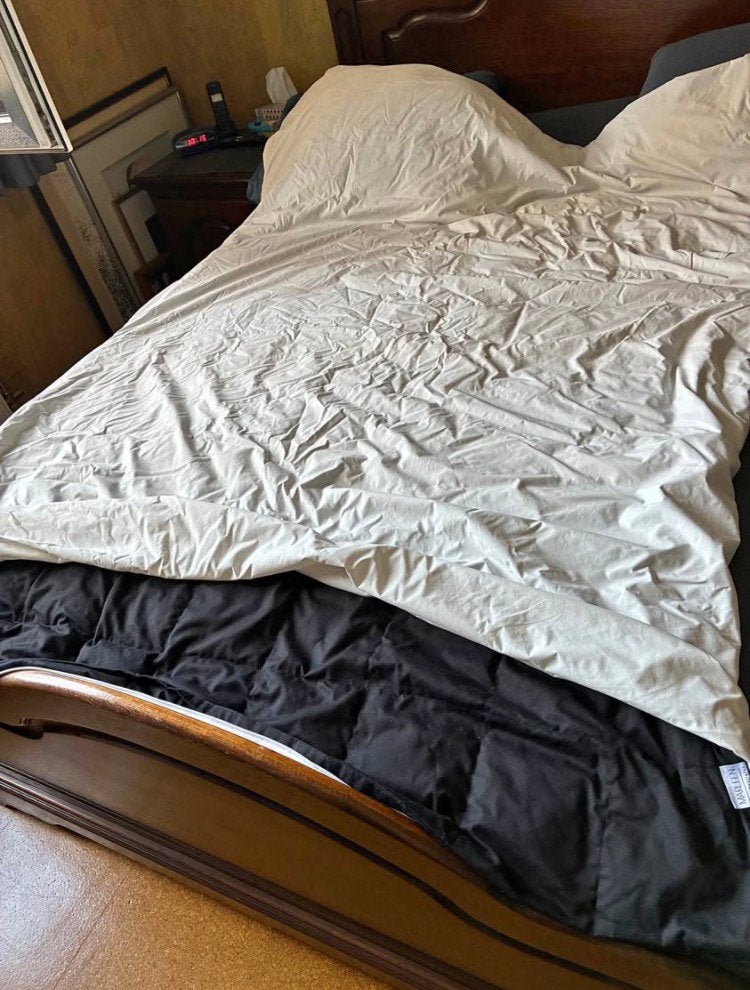 Verzwaringsdeken 10kg voor 1persoons + waterdichte hoes, Huis en Inrichting, Ophalen, Zo goed als nieuw, Eenpersoons