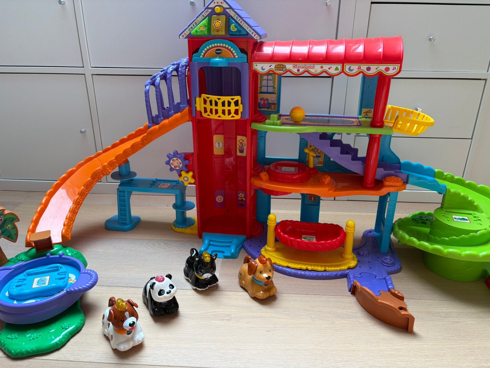 Zoef zoef dierenhotel incl 4 diertjes, Kinderen en Baby's, Speelgoed | Vtech, Ophalen, Zo goed als nieuw