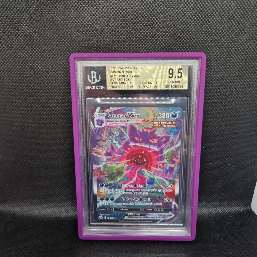Fusion Strike Gengar Vmax SWSH BGS 9.5, Hobby en Vrije tijd, Ophalen of Verzenden