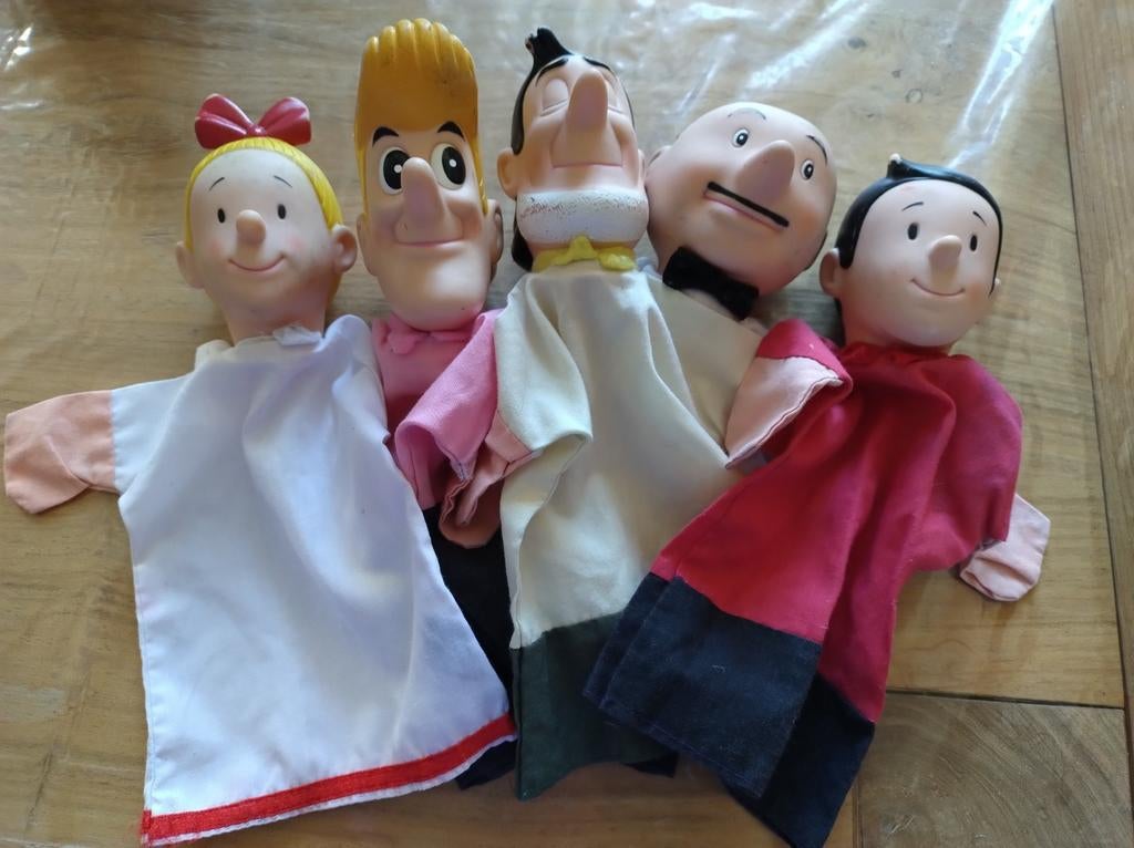 5 marionnettes Bob et Bobette marionnettes, Enlèvement ou Envoi