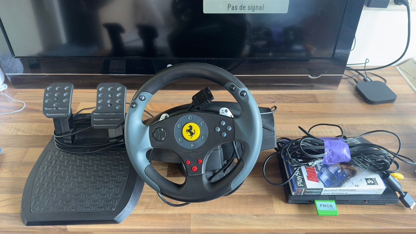 Thrustmaster Ferrari Challenge pour PS2 ou PC+ PS2+ 2 jeux, Enlèvement, Comme neuf