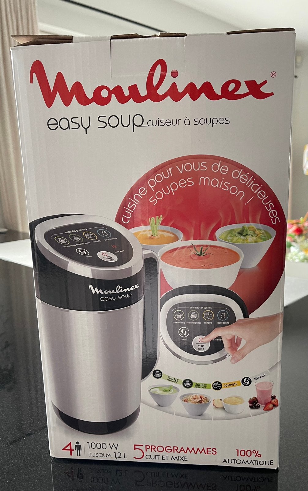 Moulinex Easy Soup LM841810, Enlèvement, Neuf, Argent
