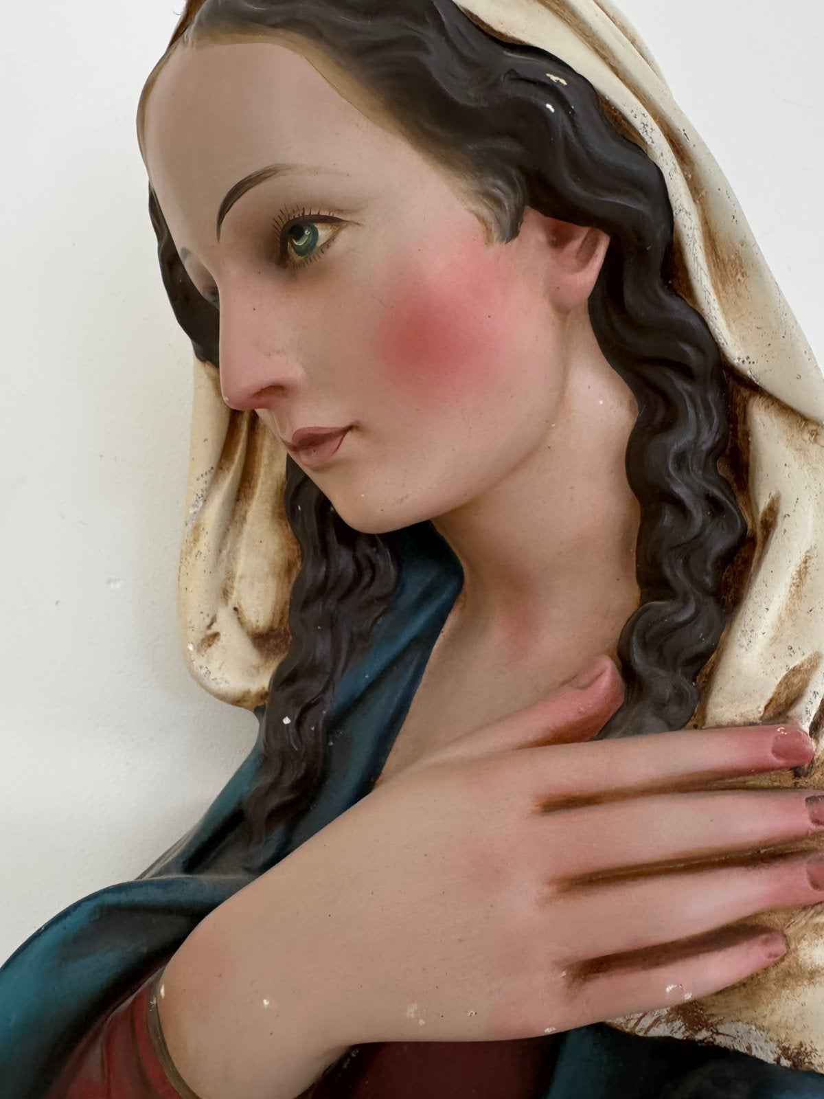 Belle statue antique de Marie/buste, Enlèvement ou Envoi, Buste