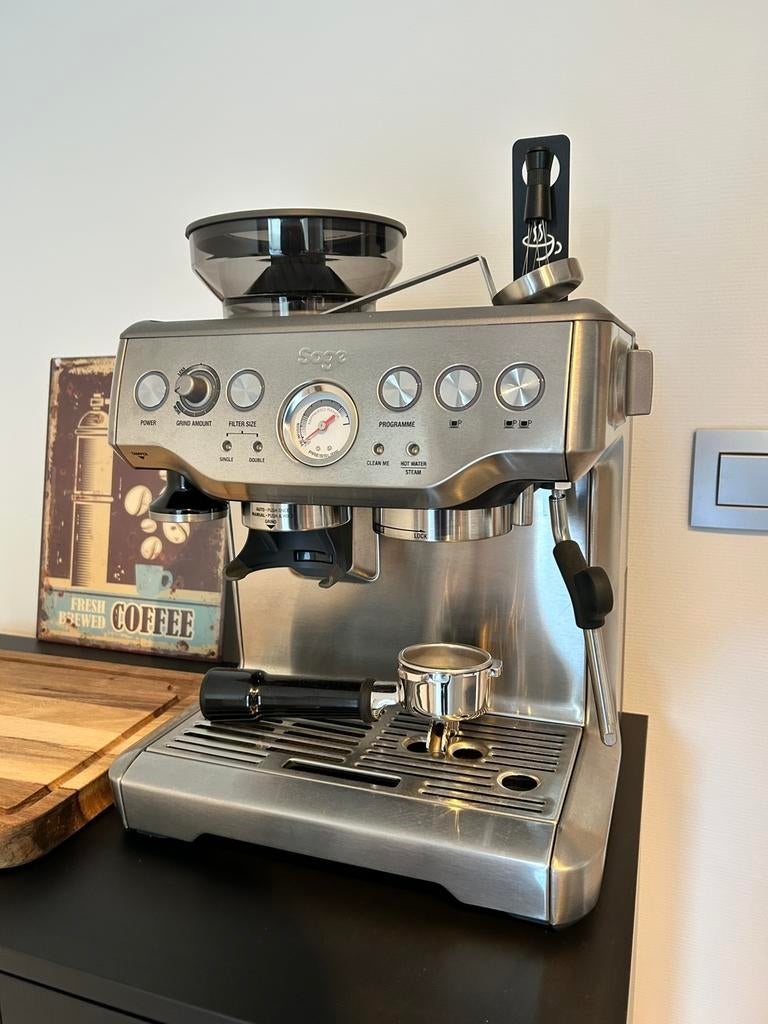 Sage Barista Express, Elektronische apparatuur, Ophalen, Koffiemachine, Koffiebonen, Zo goed als nieuw