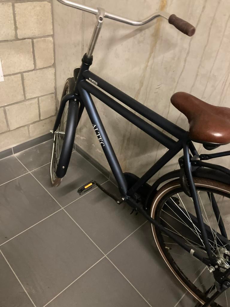 Herenfiets, Fietsen en Brommers, Fietsen | Heren | Herenfietsen, Terugtraprem, Gebruikt, 61 tot 65 cm, Ophalen