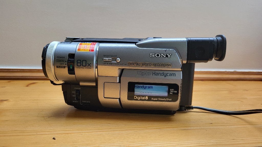 Sony Handycam digitale 8-camera, Ophalen, Gebruikt, 20x of meer, Overige soorten