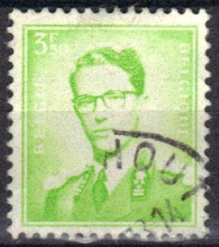 Belgique 1973 - Yvert 1659 - Roi Baudouin (ST), Envoi, Affranchi, Oblitéré, Maison royale
