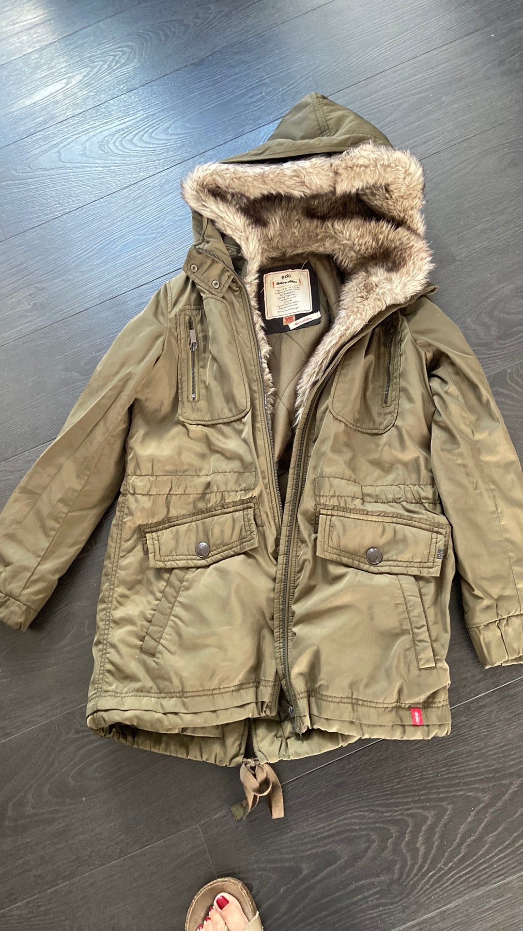 Jas Parka  maat XS, Ophalen of Verzenden, Gedragen, Maat 34 (XS) of kleiner, Groen