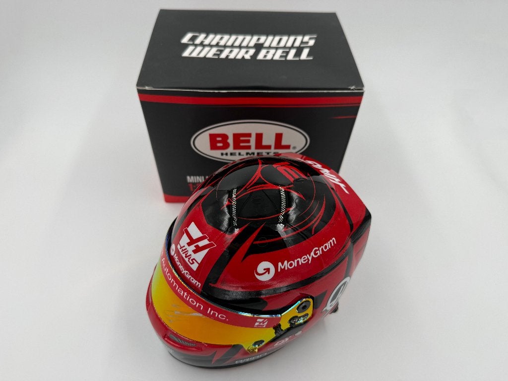 1/2 casque helmet F1 Ocon 2025 (Haas) signé, Enlèvement ou Envoi