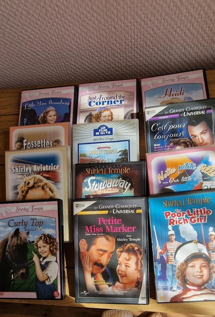 Lot de 12 DVD Shirley Temple collection, Ophalen of Verzenden