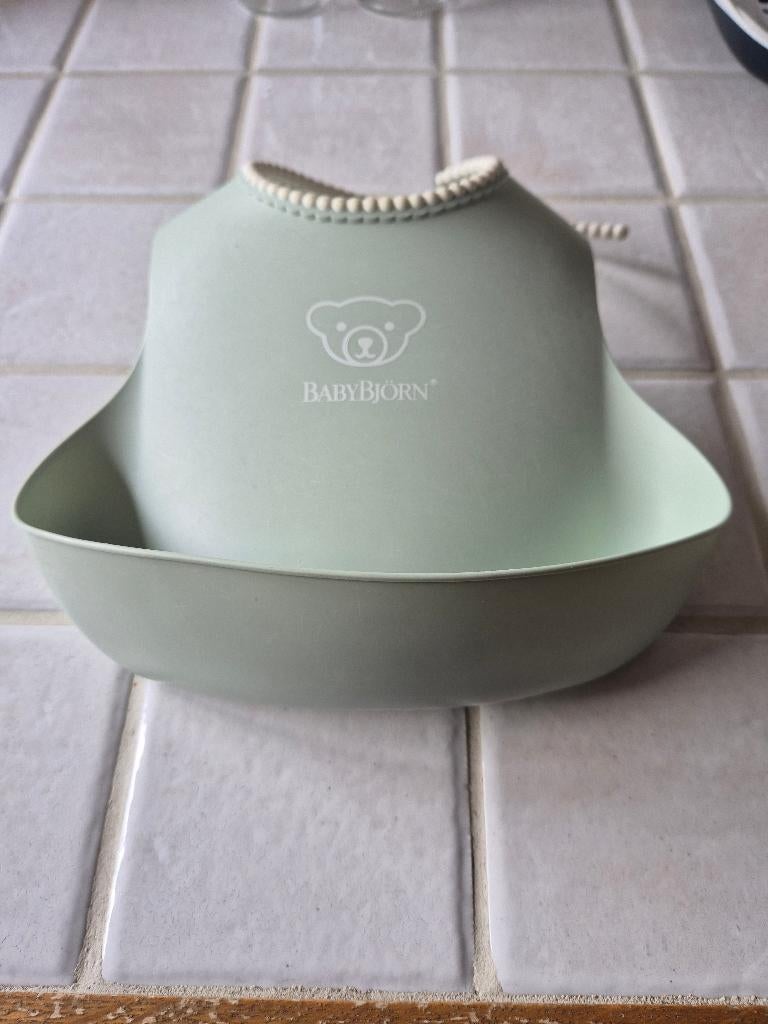 Babybjorn - Bavoir vert pastel, Enlèvement, Comme neuf, Autres types
